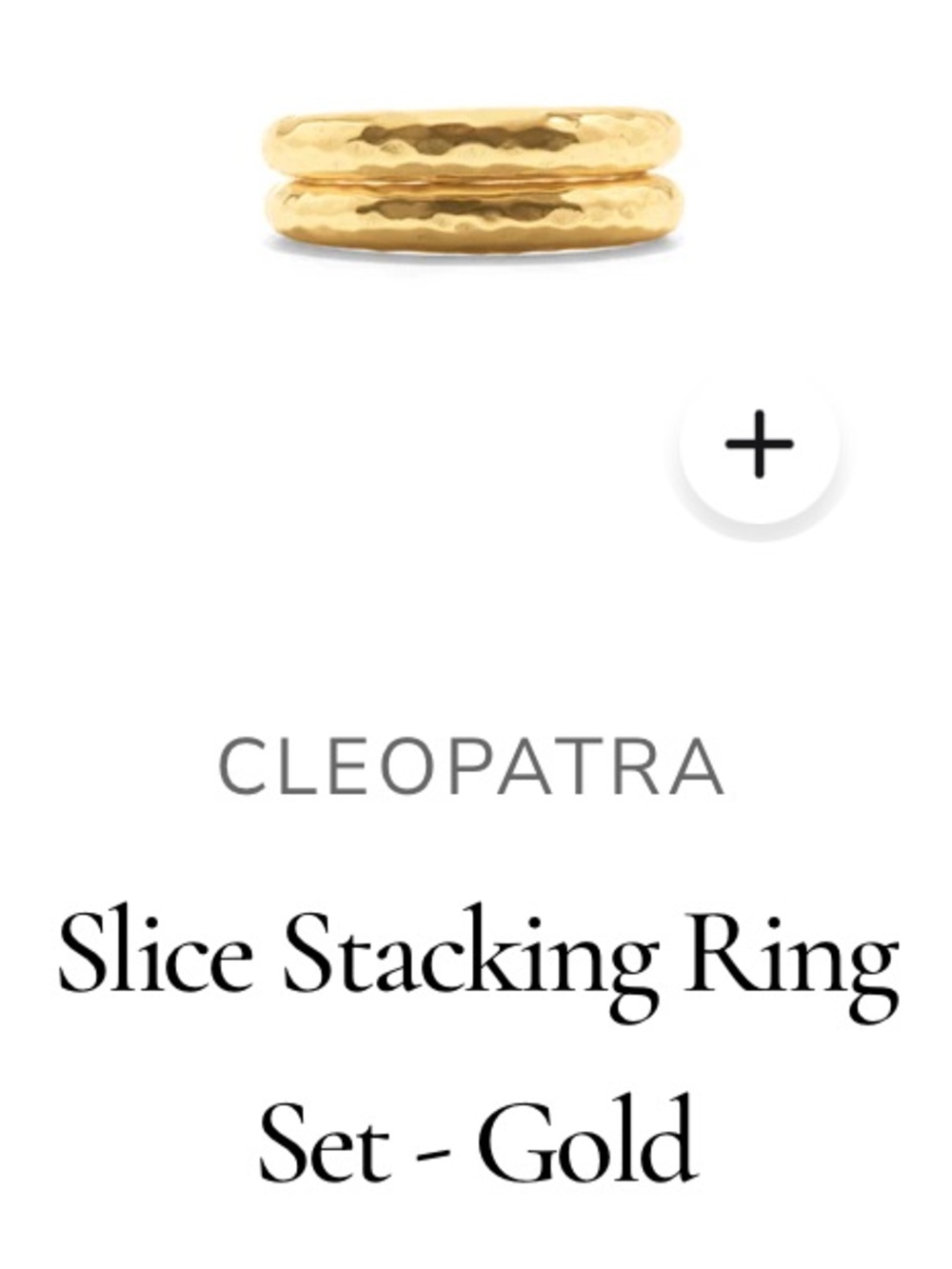 Capucine de Wulf Rings Cleopatra - set of 2 gold - Picture 2 of 5